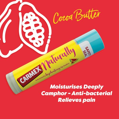 CARMEX Naturlly Watermelon Lip Balm Stick, 4.25g