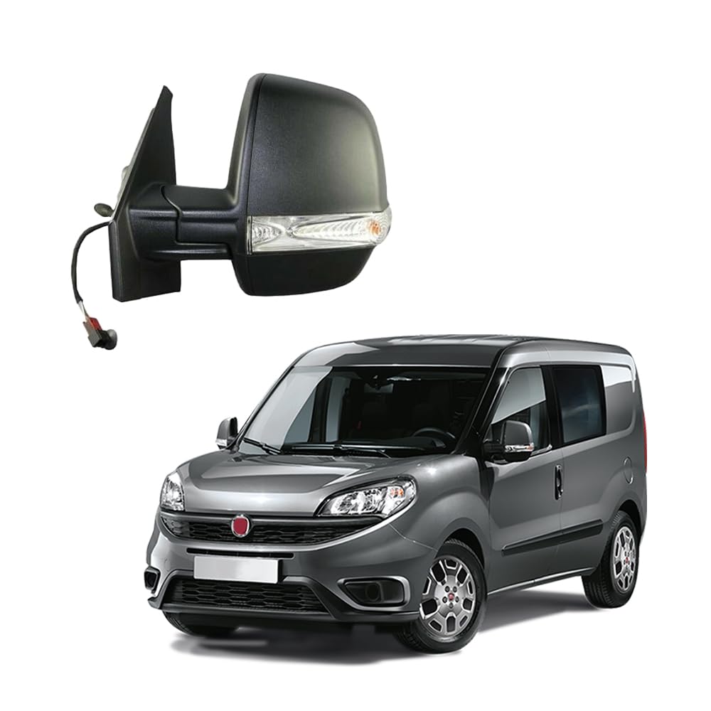 CG94 RETROVISORE Meccanico C/Fan. Integrato Sinistra [Lato Guida] per Auto: DOBLO' - Calotta Nera - MOD. Cargo…