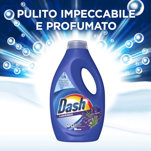 Dash Detersivo Liquido Lavatrice, 105 Lavaggi (21x5), Lavanda, Rimuove Le Macchie