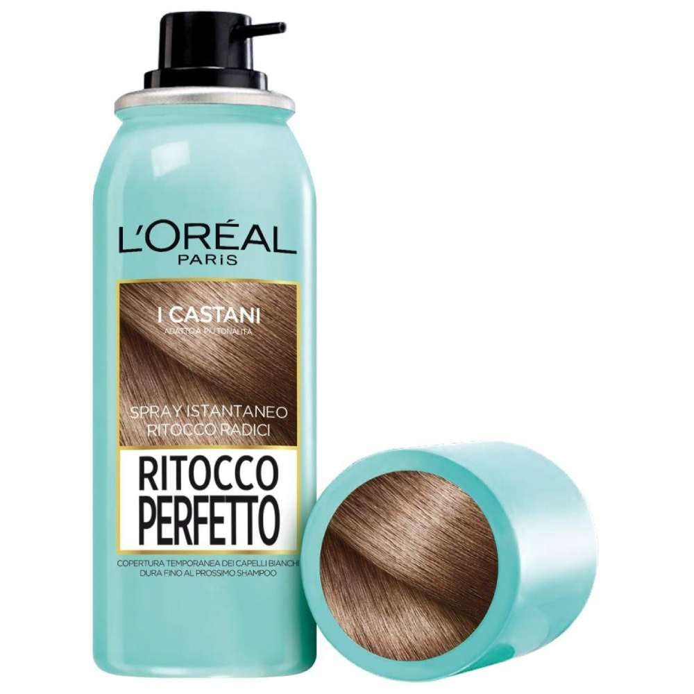 Set 6 OREAL Ritocco Perfetto Spray N° 3 Castano Tinta E Colore Per Capelli