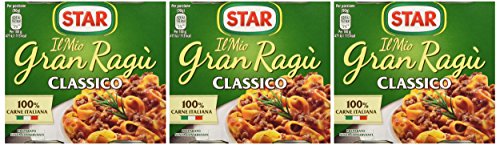 Star - Il Mio Gran Ragù, Classico, 100% Carne Italiana - 3 confezioni da 2 latte da 180 g [1080 g, 6 latte, 12 porzioni]