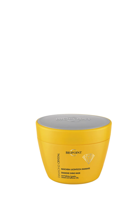 Biopoint Diamond Crystal - Maschera Capelli Lucentezza Diamante, Azione Idratante e llluminante, Nutre in Profondità e Protegge dall'Inquinamento, Dona Brillantezza e Morbidezza, 200 ml