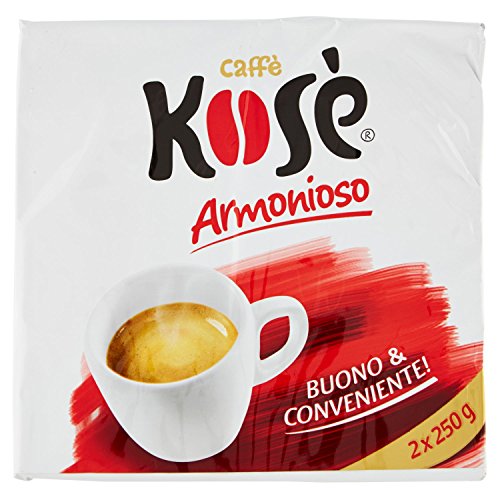 Kose' - Miscela Di Caffe' Torrefatto E Macinato - 10 confezioni da 2 pezzi da 250 g [20 pezzi, 5 kg]