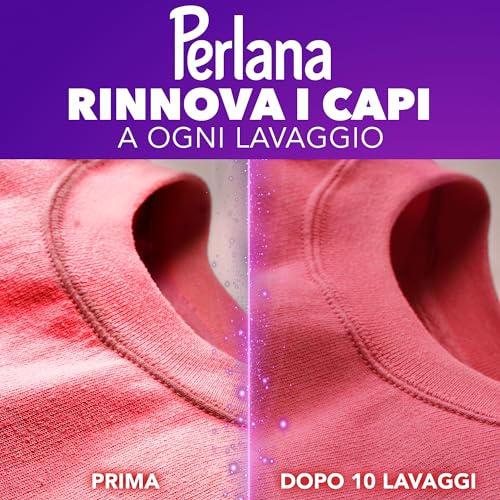 Perlana Detersivo Colorati (58 lavaggi), Detersivo lavatrice liquido per tutti i capi colorati, Detersivo colorati per pulizia delicata e colori e fibre rinnovati