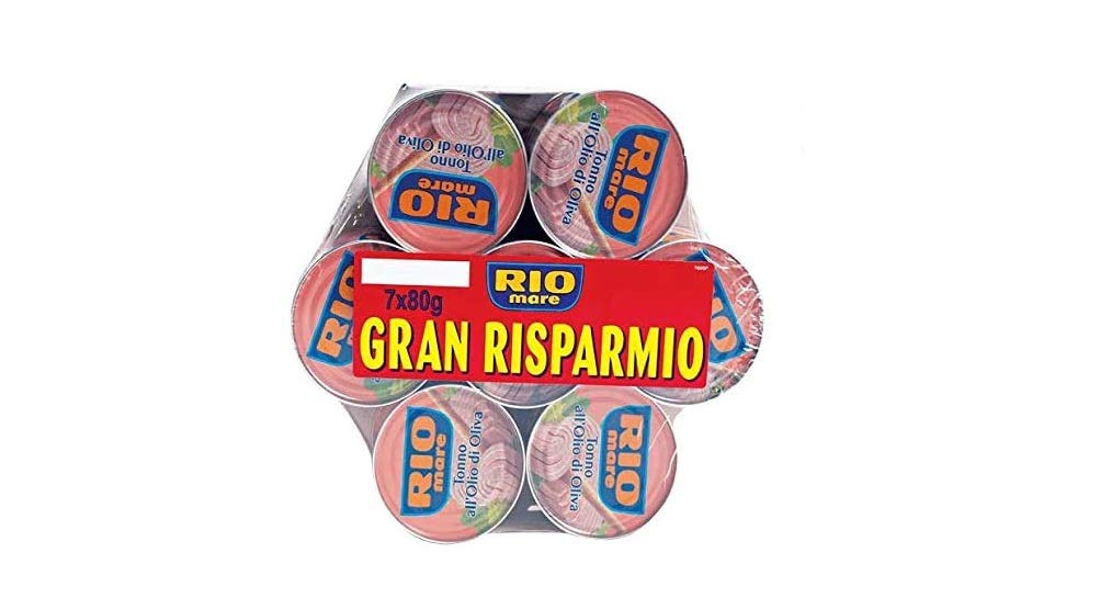 Mega Pack 7x80g di Tonno Rio Mare in Olio d'Oliva