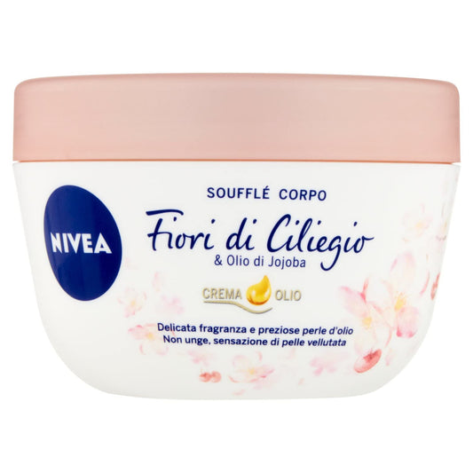 Nivea Crema Corpo Soufflé Ciliegio Olio Jojoba 200Ml - 240 g