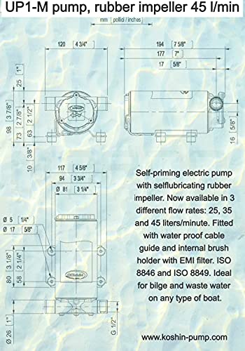 MARCO POMPA UP1-M 24V 45 L MIN