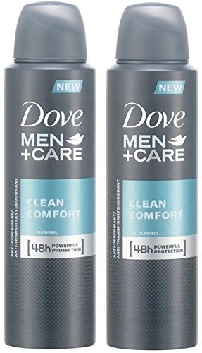 Dove Men+ Care Deodorante spray anti-perpirante Clean Comfort, 150 ml, confezione da 2