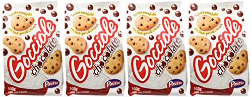 Pavesi Biscotti Frollini Gocciole Cioccolato, 12 Pack da 500 g Senza Olio di Palma