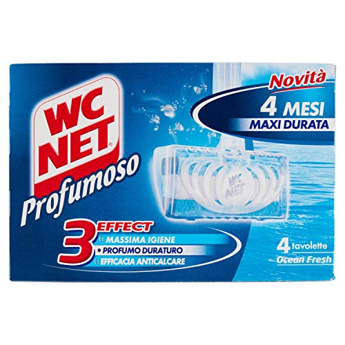 WC Net - 3Effect, Detergente per WC, Ocean Fresh - 6 pezzi da 136 g [816 g]