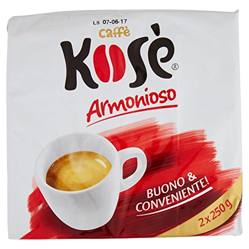 Kose' - Miscela Di Caffe' Torrefatto E Macinato - 10 confezioni da 2 pezzi da 250 g [20 pezzi, 5 kg]