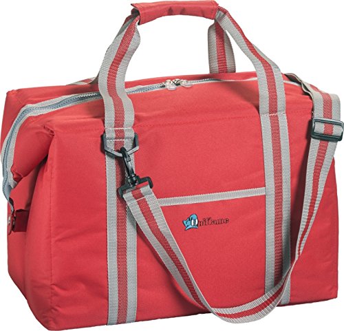 Borsa Termica Adatta Per Conservare Bevande Ed Alimenti In Genere, Preservandone Freschezza E Qualità. Rivestimento Esterno In Tessuto Poliestere 600D Ed Alluminio Interno. Completa Di Maniglia, Tasca Frontale E Tracolla Regolabile. Colori Assortiti.
