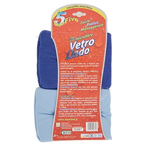 Superfive Vetrolindo Microfibra di Vetro Kit, 24 cm x 18.6 cm Dimensio