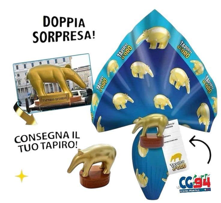 CG94 - UOVO DI PASQUA NOVITA' 2025 ! (tapiro d'oro striscia la notizia) peso 250 GR