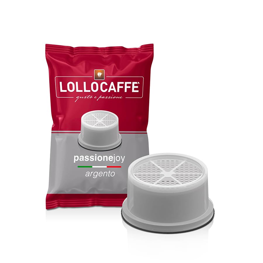 Lollo Caffè Passione Joy, Miscela Argento - 800 (8x100) Capsule - Compatibili con le Macchine ad uso domestico Lavazza* Espresso Point*