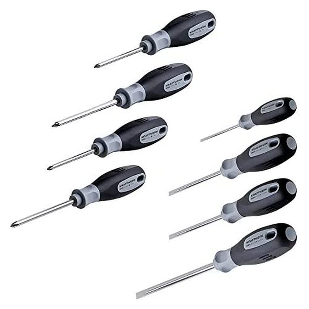 Kraftwerk 4170-Set di 8 cacciaviti acciaio inox