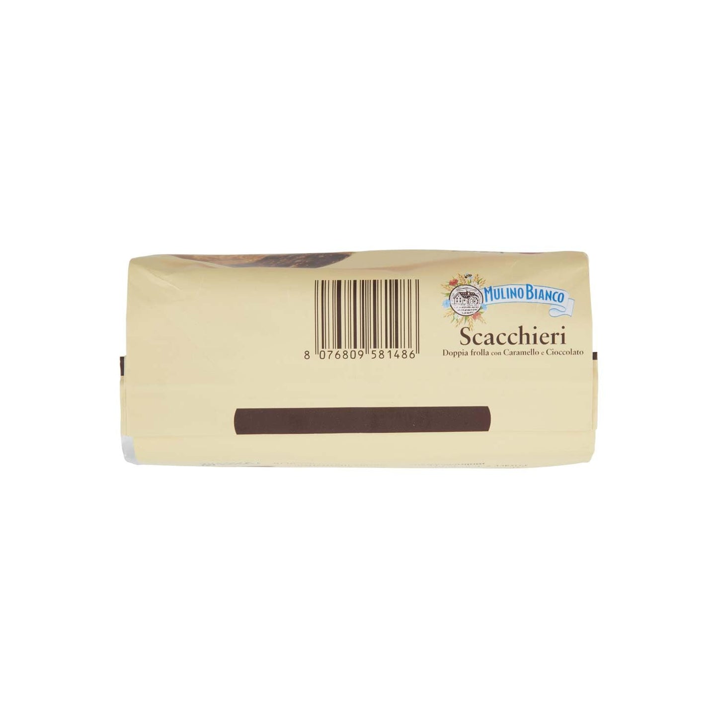 Mulino Bianco Biscotti Frollini Scacchieri con Doppia Frolla al Cioccolato e al Caramello, Ideali per Colazione o come Dolcetto, Senza Olio di Palma, 300 g