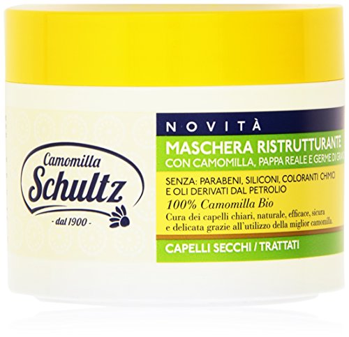 Schultz - Camomilla, Maschera Ristrutturante con Camomilla, Pappa Reale e Germe di Grano - 300 ml