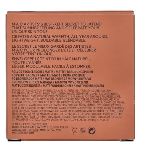 MAC Skinfinish Sunstruck Matte Bronzer – Opaco Light Gold, 8 g