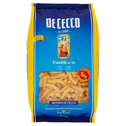 De Cecco-034 Fusilli - 5 pezzi da 1 kg [5 kg]