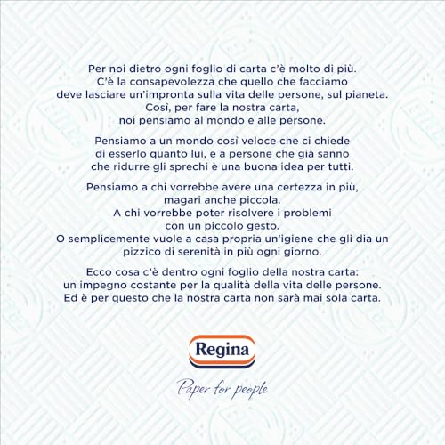 Regina Blitz Carta Casa - Maxi Fogli a 3 Veli, Confezione in Carta Riciclabile, Pulisci e Asciughi in un Lampo, Carta 100% Certificata FSC