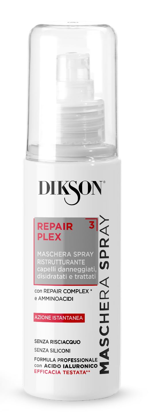 Dikson Repair Plex, Set di Prodotti Ristrutturanti per Capelli Danneggiati: Shampoo, Balsamo e Maschera Spray