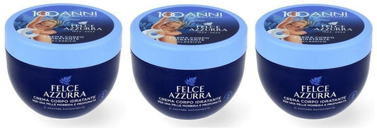 Confezione da 3 PAGLIERI Felce Azzurra Crema Corpo Idratante 250ml