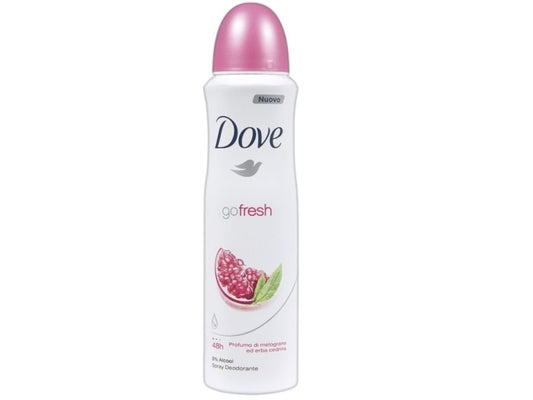 Dove - Deodorante Spray Go Fresh Al Melograno 150Ml Senza Alcool