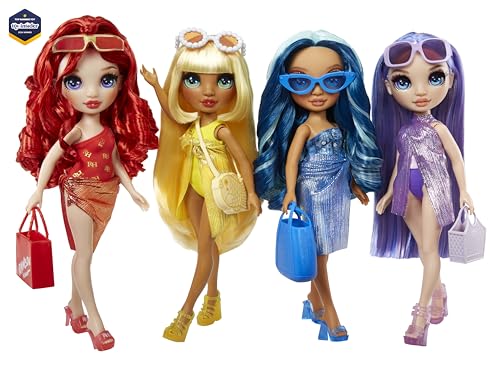 Rainbow High Fashion Doll con Slime & Animale - Ruby (Rosso) - Bambola Scintillante da 28 cm con Slime Scintillante, Animale Magico e Accessori Moda - età 4-12 Anni