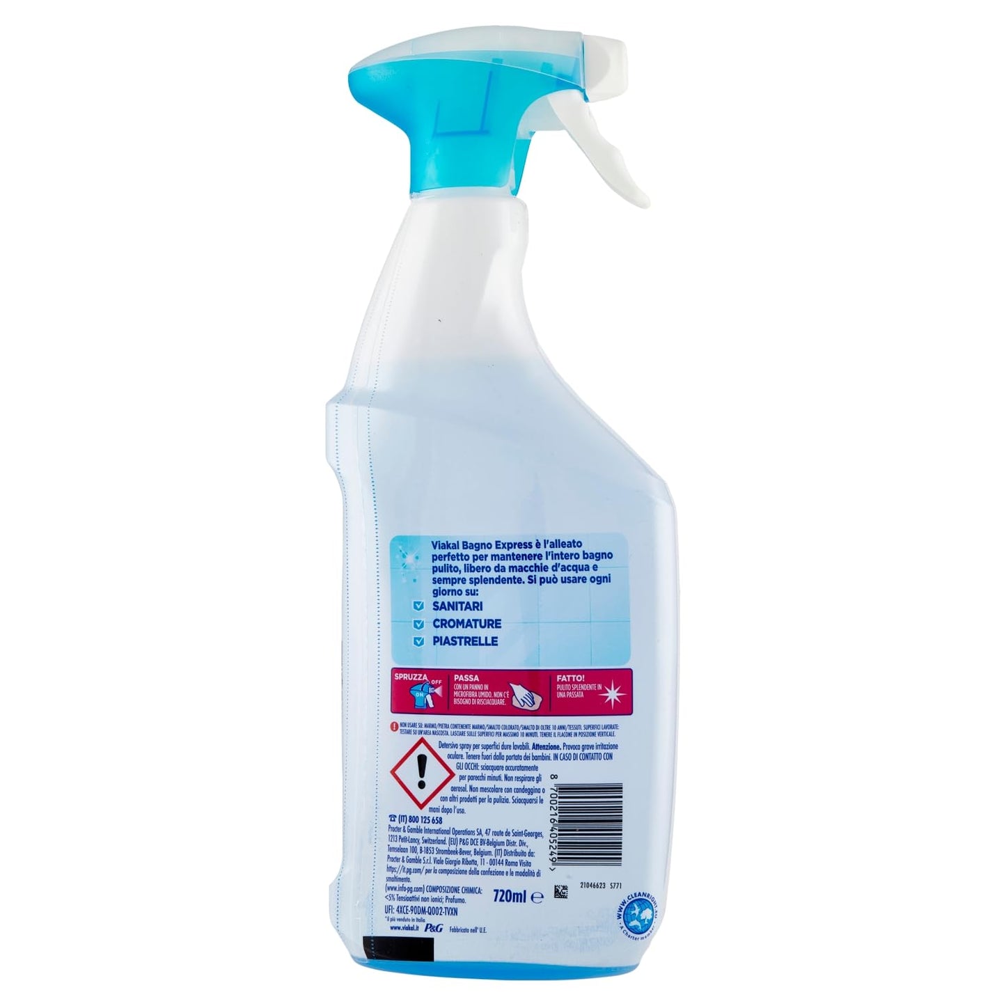 Viakal Bagno Express Fiori Eleganti 720 ml