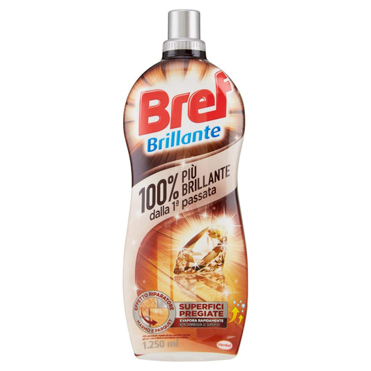Bref Fresh Brillante Detersivo Brillante Pavimenti per Superfici Pregiate, Igiene Casa, 1 Confezione 1250 ml
