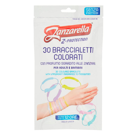 Zanzarella Braccialetti Antizanzare per Bambini e Adulti, 30 Pezzi