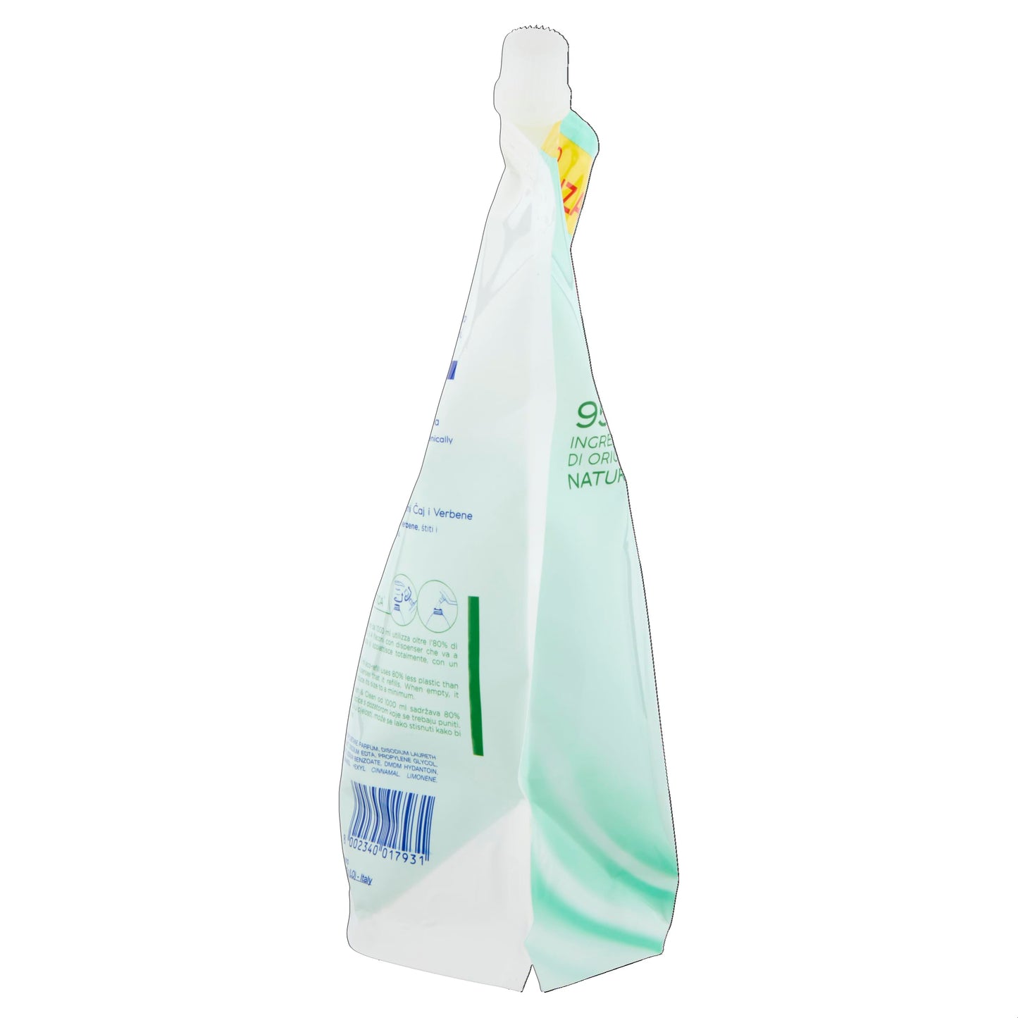 Fresh&Clean Sapone Liquido Antibatterico Ecoricarica 100ml, 1000ml