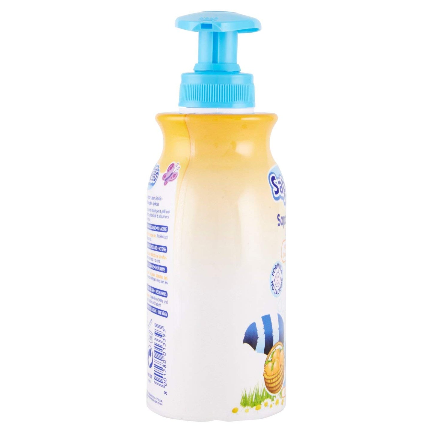 SapoNello - Sapone Liquido Albicocca, Formula No Lacrime, Pelle Idratata - 300 ml