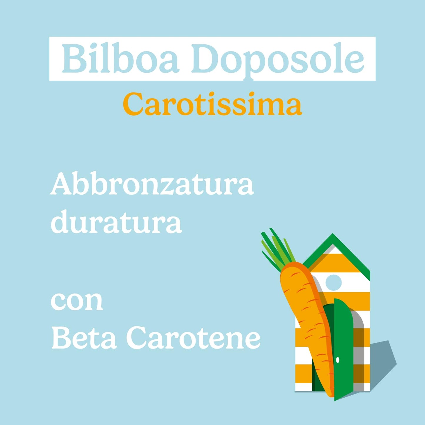Bilboa, Doposole Carotissima, Abbronzatura Duratura con Beta-Carotene, Mette l'Abbronzatura Nero su Bianco, Dermatologicamente Testato - 200 ml