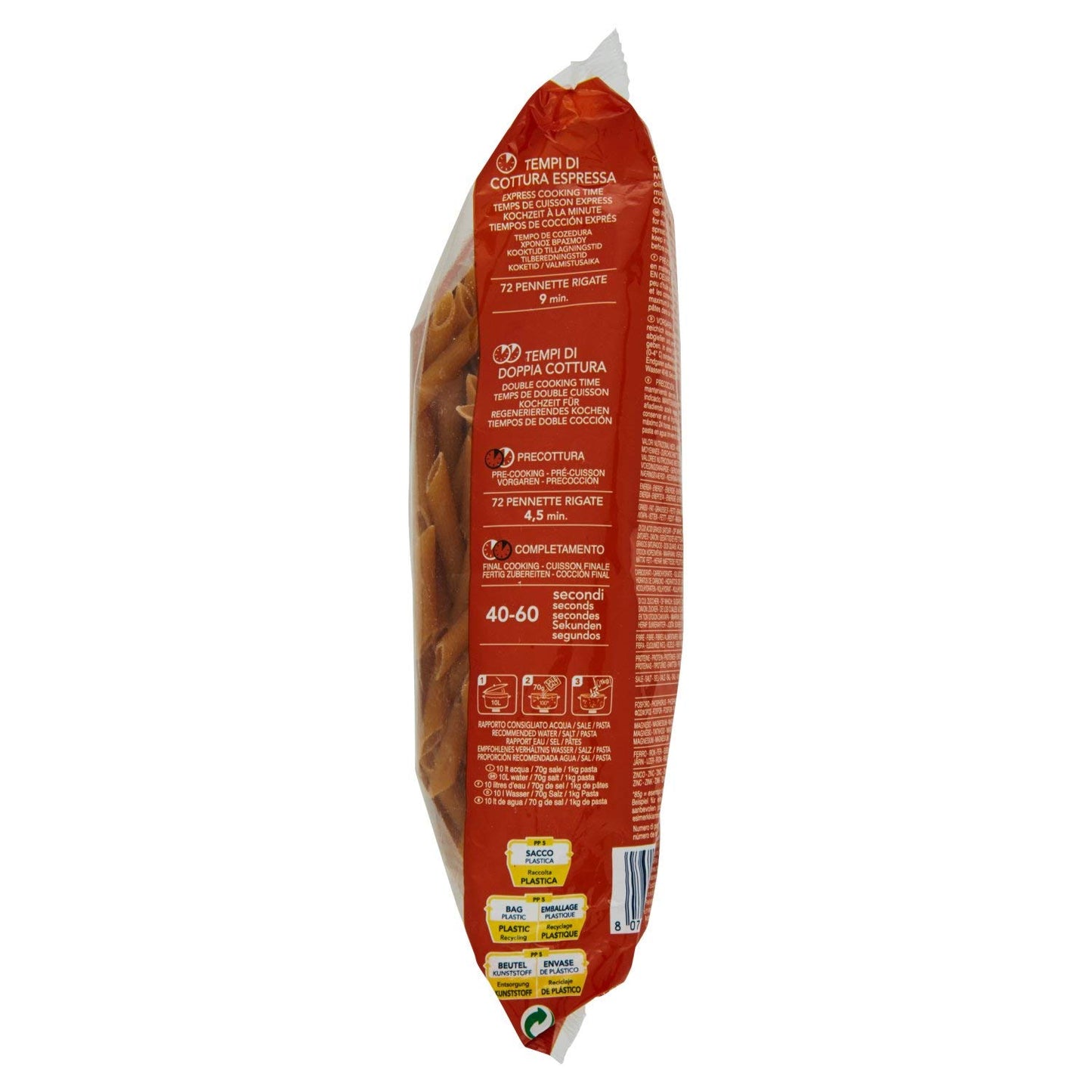 Barilla Pasta per pasta a grana piena, Rigate, confezione da 3 (3 x 1 kg)