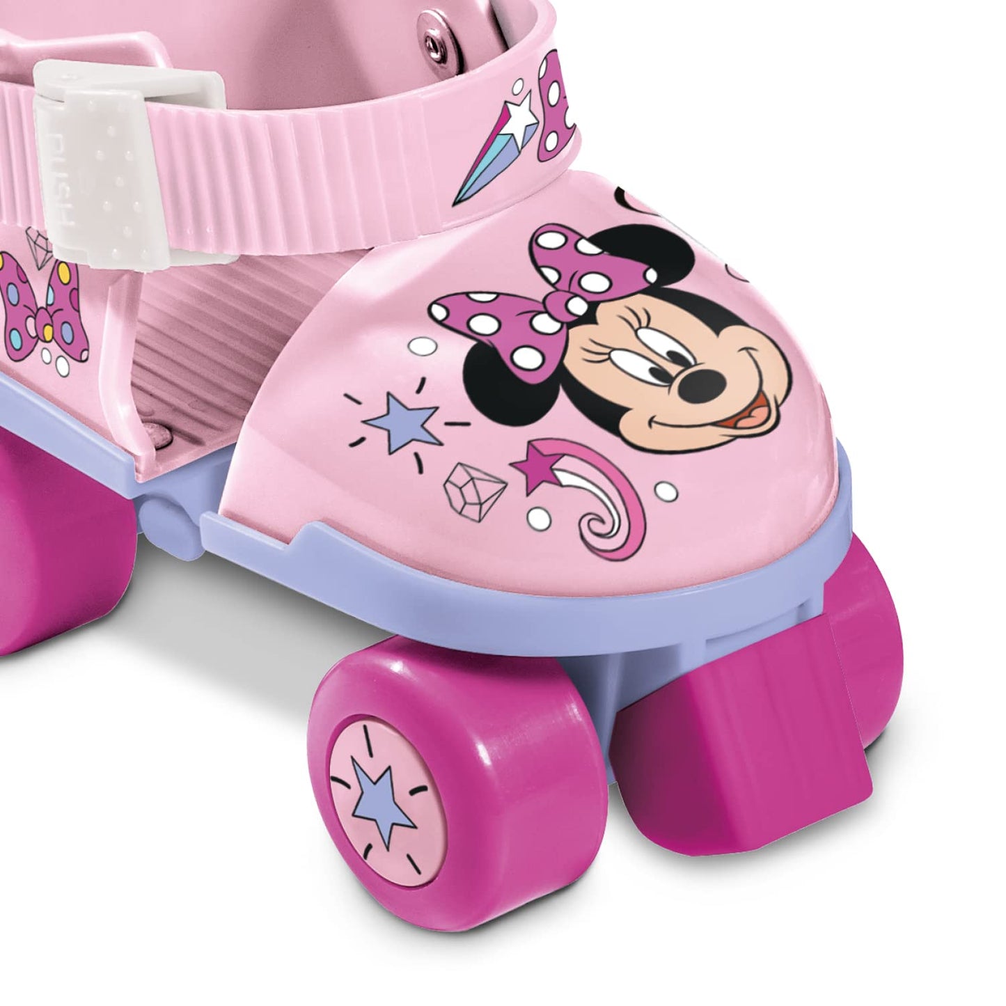 Mondo Rotelle Skate Minnie, Pattini A Per Bambina, Rosa (Pink), Regolabile dal 22 al 29