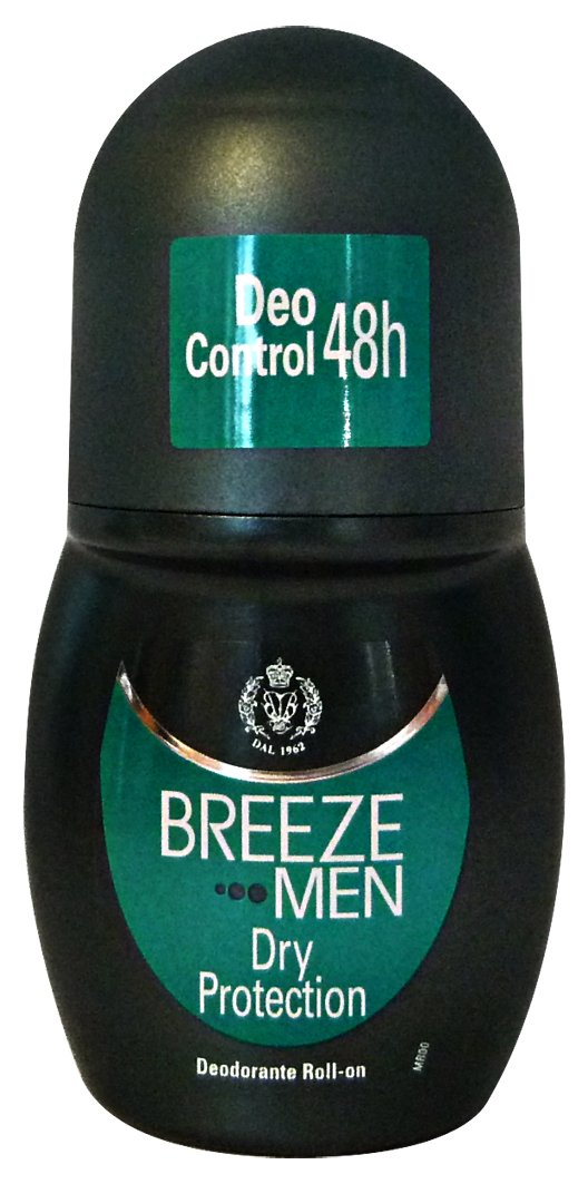 BREEZE Set 6 Deodorante Roll-On Men Dry Protezione 50 Ml. Cura Del Corpo