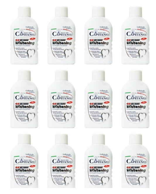 12 X Pasta del Capitano COLLUTTORIO OX-ACTIVE WHITENING sbiancante collutorio