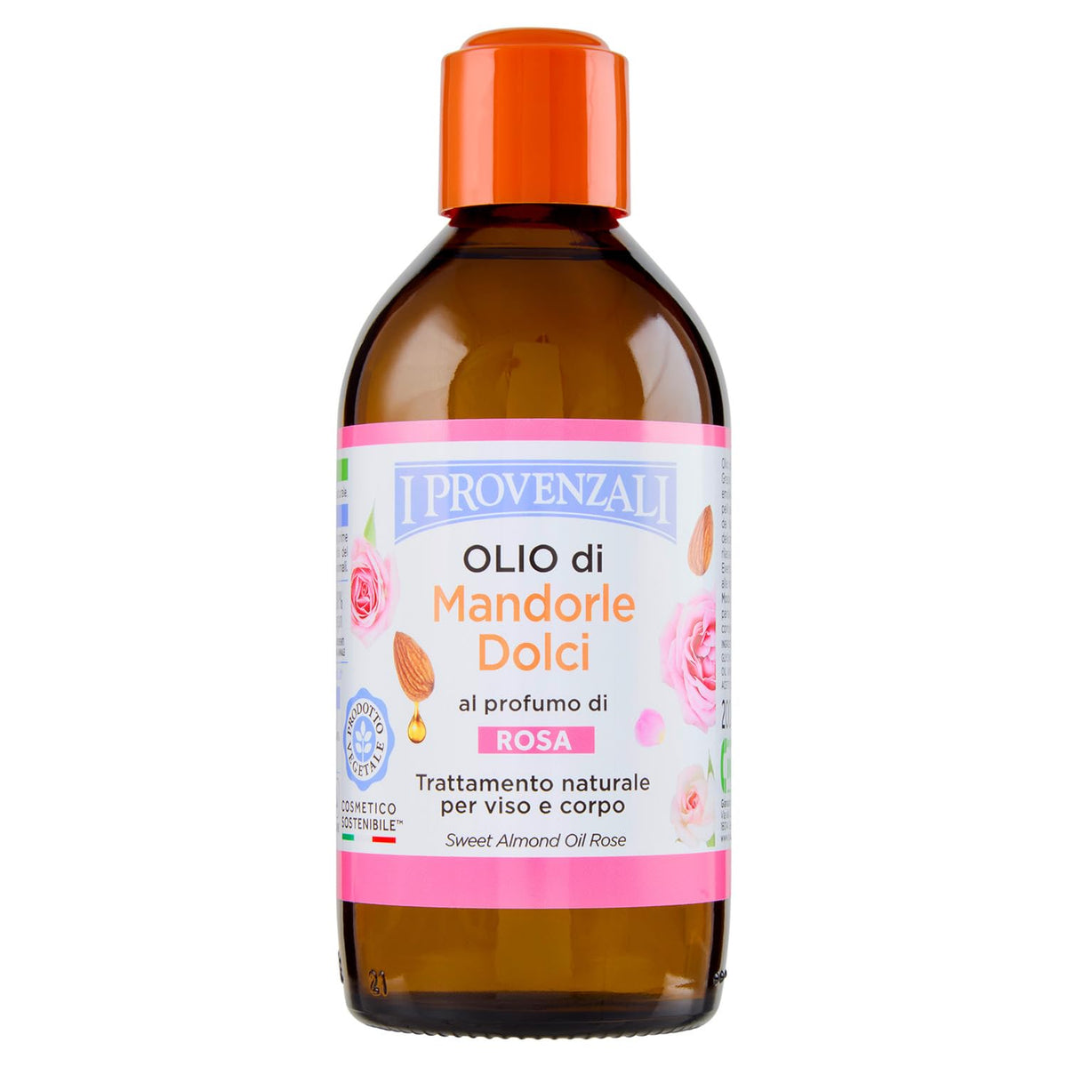 I Provenzali | Olio di Mandorle Dolci al Profumo di Rosa, 200 ml