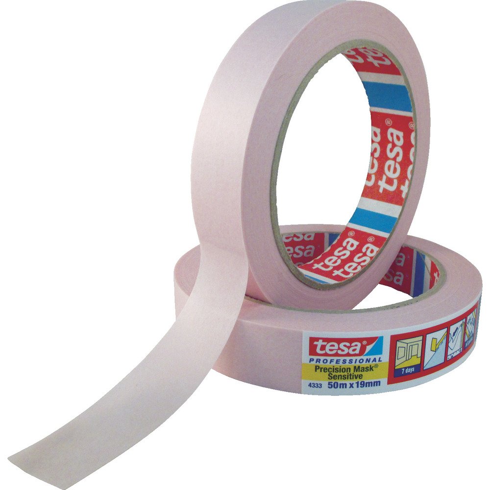 Tesa PRECISION SENSITIVE 04333-00020-02 Nastro adesivo per mascheratura Präzisionskrepp® rosa chiaro, 50 m x 38 mm
