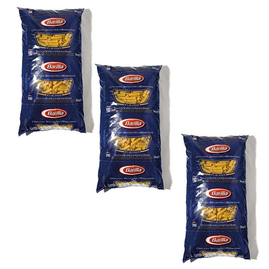 3x Barilla Tortiglioni Ristorante Italian Pasta No. 83 confezione da 5 kg