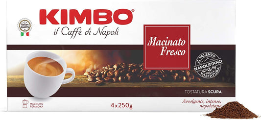 Kimbo Macinato Fresco, Caffè (4x250g)