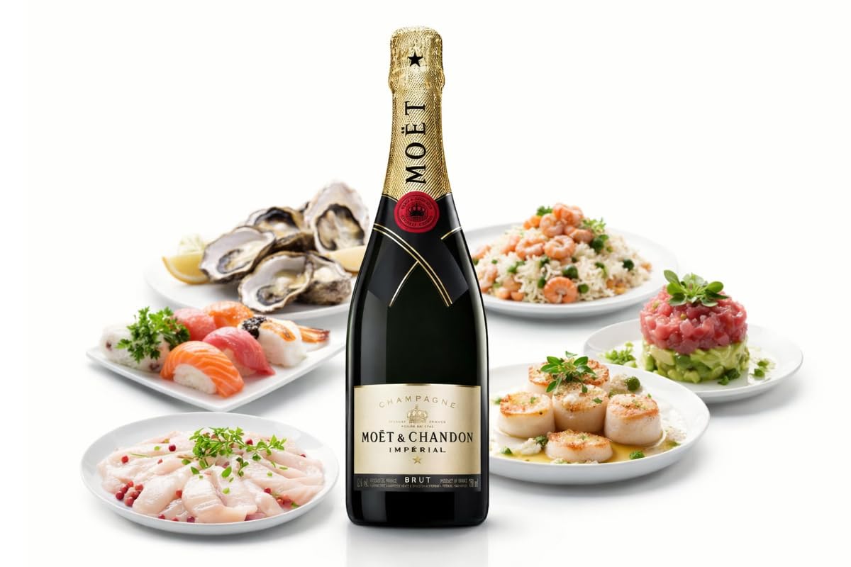 CG94 - Moët & Chandon Impérial Brut Champagne, 750 ml, 12% Vol, Confezione Global Dream da 6 Bottiglie, Vino Spumante Francese