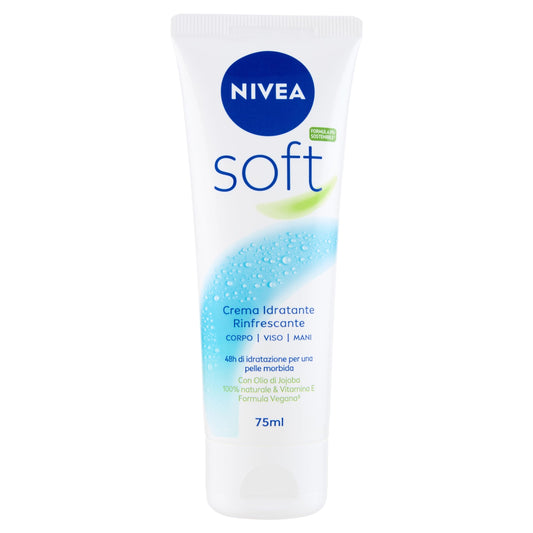 Nivea Freno per capelli "Soft Feucht" Erfrischend, Multifunktional, Körper, Gesicht, Hände, 75 ml