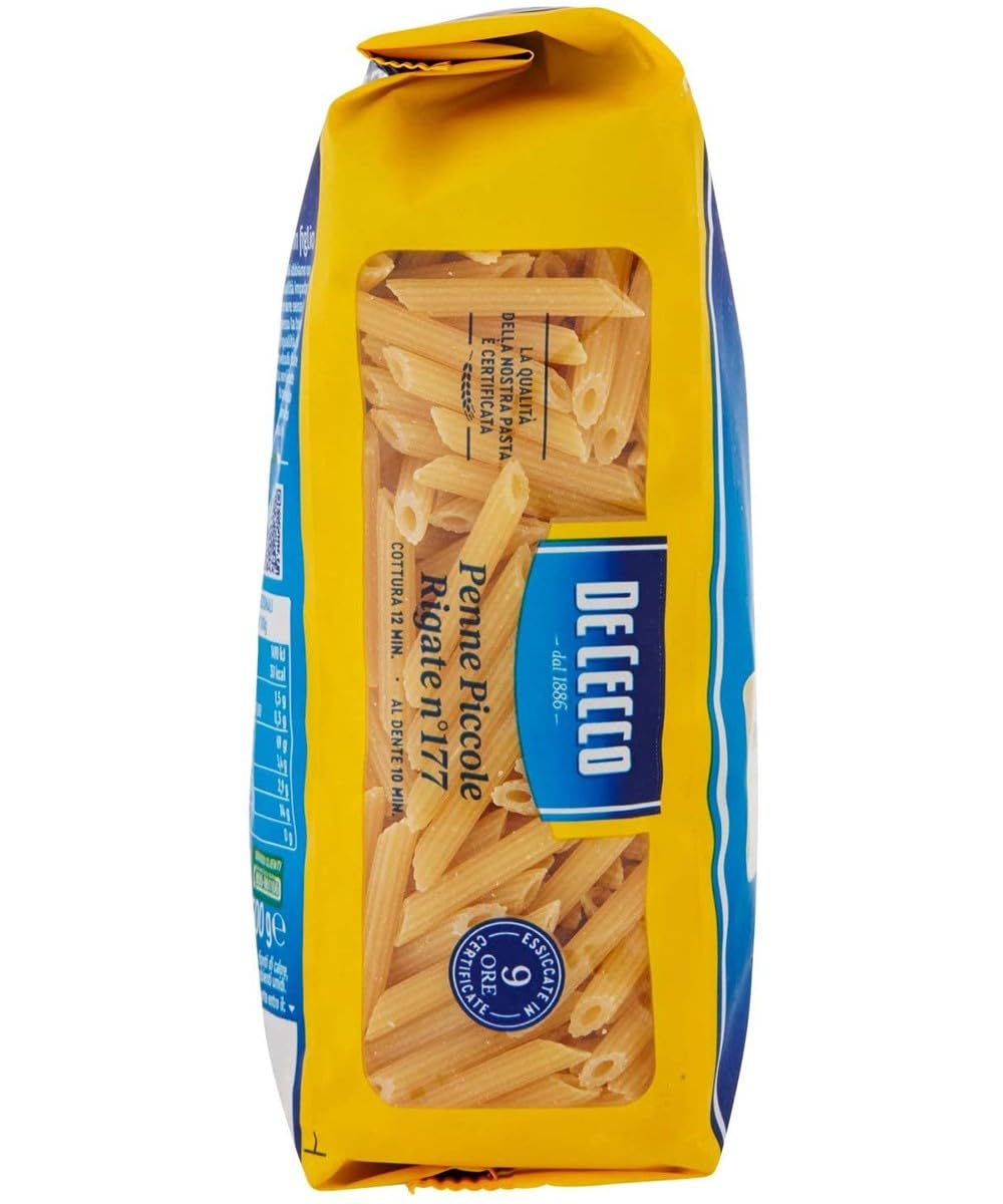 10 x Cecco Penne Piccole Rigate No. 177 Italian Pasta 500g