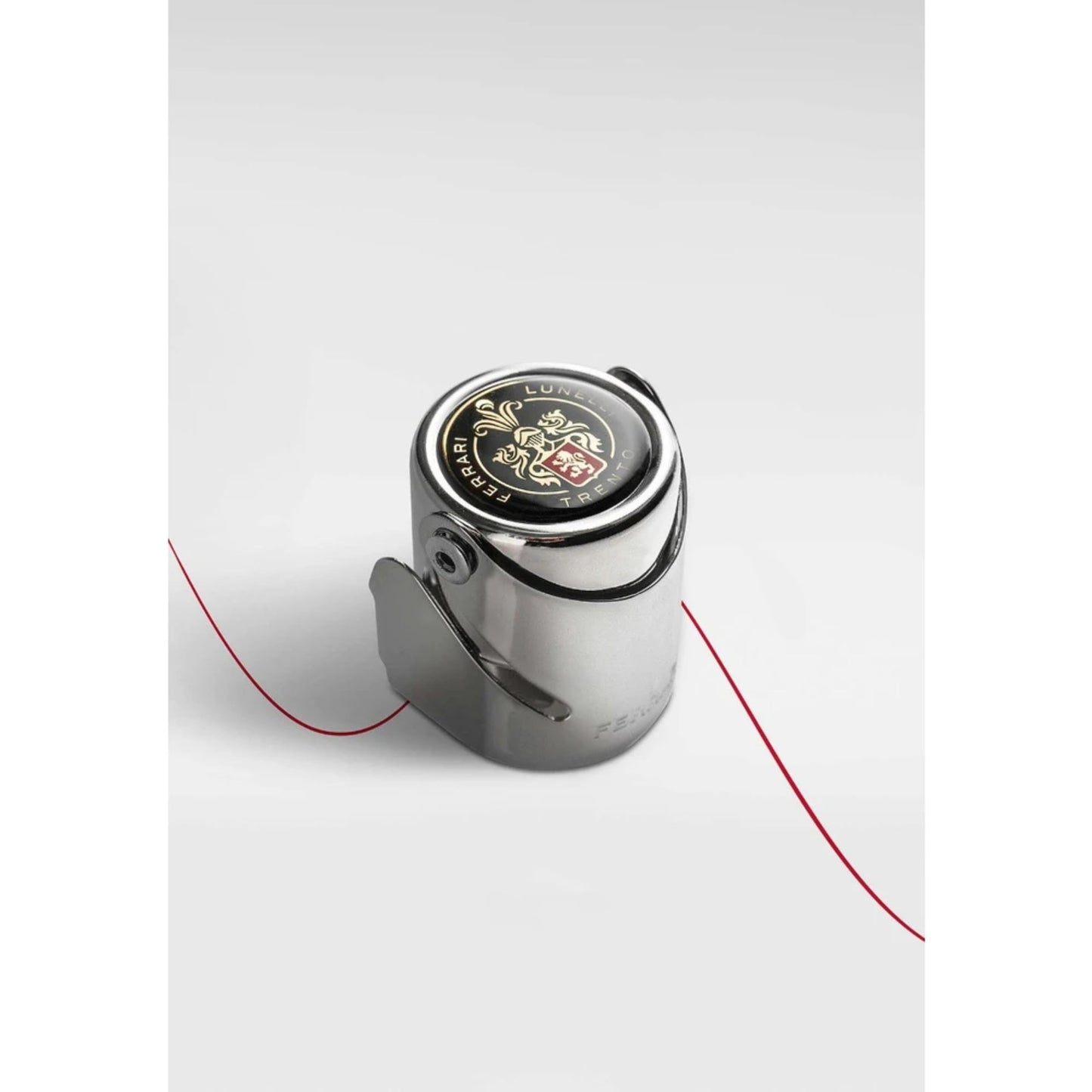 Stopper Spumante Ferrari | Stopper Ermetico per Tappo Spumante in Acciaio | con Scatola Regalo