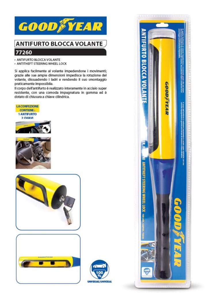 Bottari 77260 Goodyear Antifurto Blocca Volante Universale Asta Bloccavolante