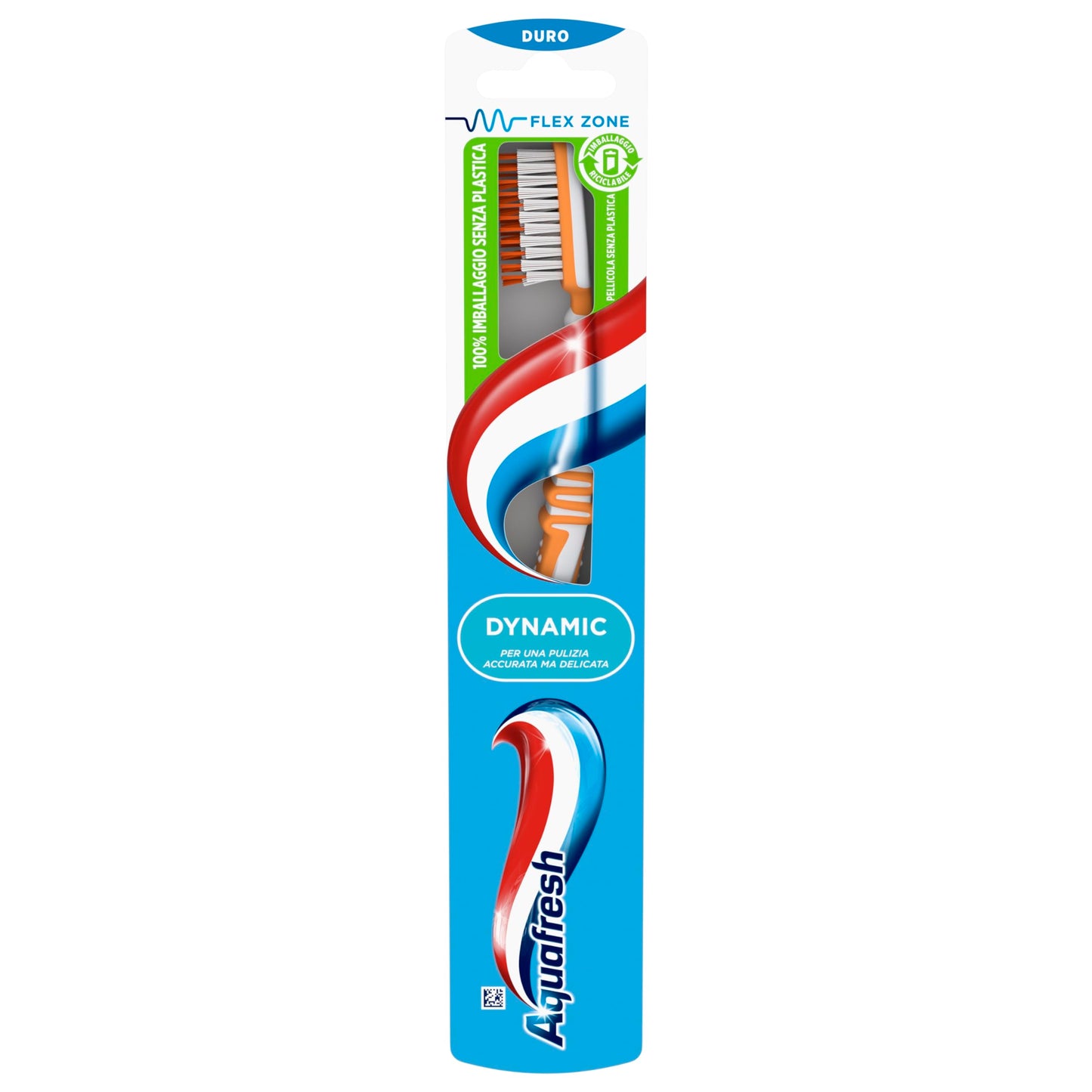 Aquafresh Spazzolino Denti Flex Dinamic Setole Dure, Confezione da 12