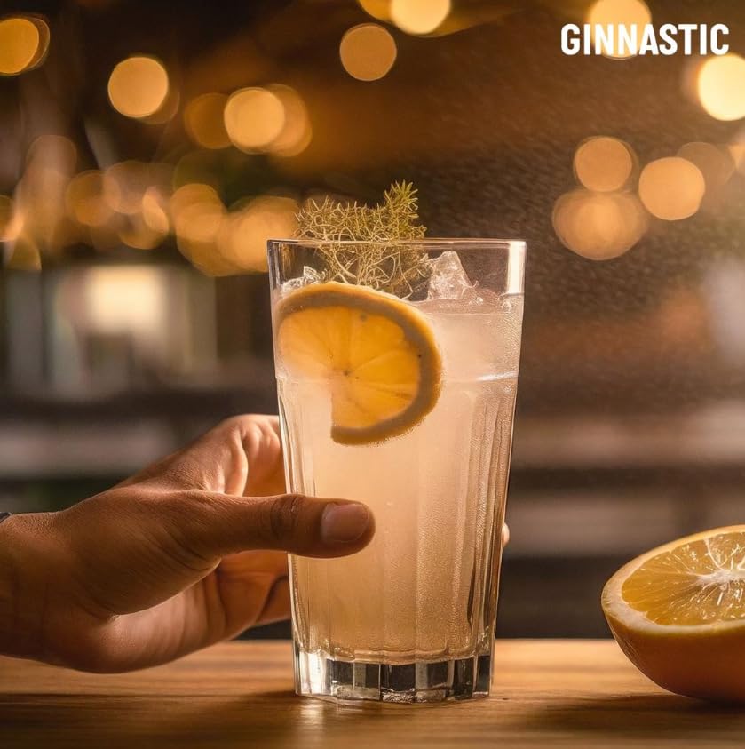 Ginnastic, Gin Challenge Lemon, 700 ml, Aroma Agrumato con Limoni Freschi di Martorano, Bisignano e Rocca Imperiale, Ideale per Gin Lemon e Fizz, Idea Regalo, 41.50% Vol.